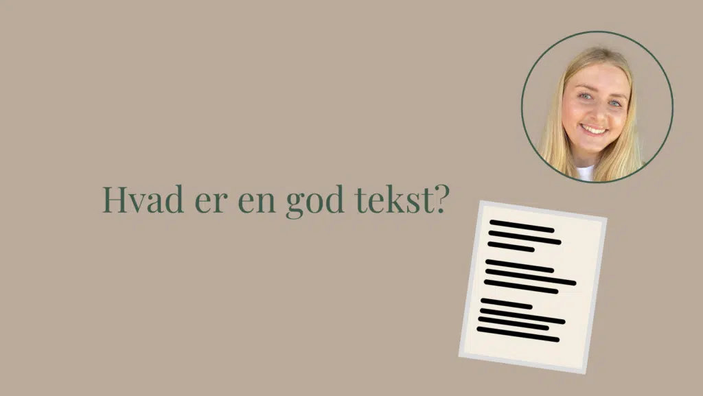 Hvad er en god tekst