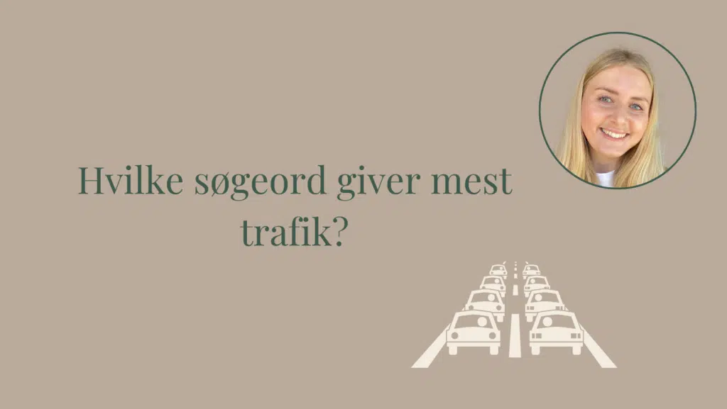 Hvilke søgeord giver mest trafik